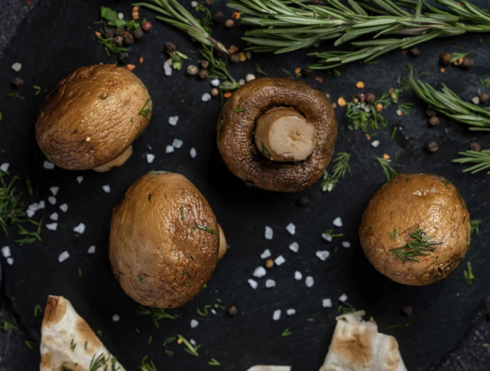 Шампиньоны на углях