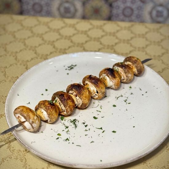Шашлык из шампиньонов