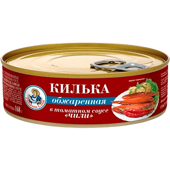 Килька балтийская обжаренная в томатном соусе «Рыбачка Соня», 240 г