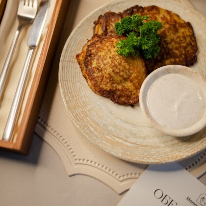 Колдуны со свининой и трюфельной сметаной