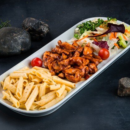 Цыплёнок в соусе барбекю