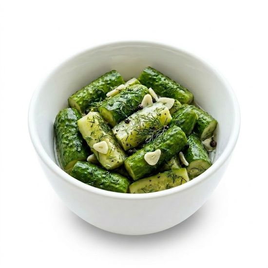 Огурчики чесночно-укропные