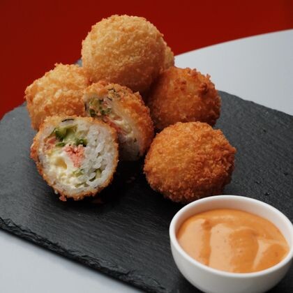 Аранчини с лососем