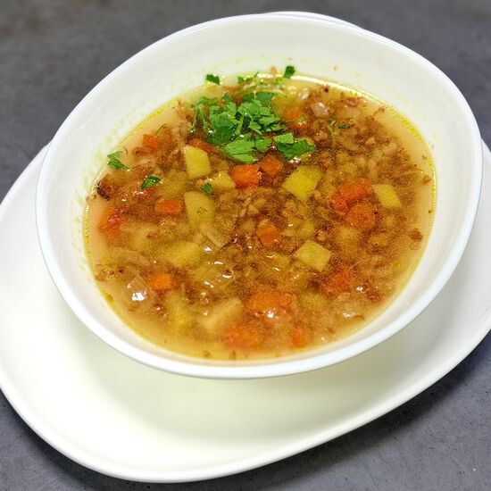 Суп любительский с гречкой