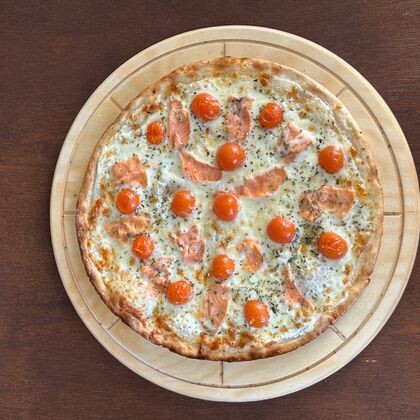 Пицца «Филадельфия с лососем»