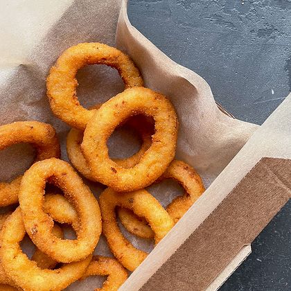Луковые кольца + соус