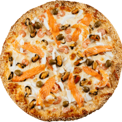 Пицца с морской начинкой (выбери ингредиенты)