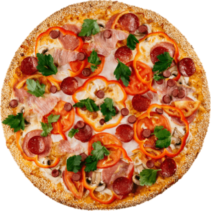 Пицца с мясной начинкой (выбери ингредиенты)