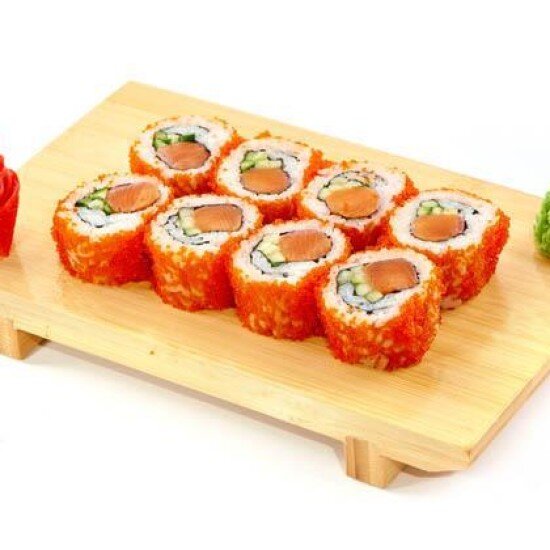 Аляска с авокадо и огурцом ролл