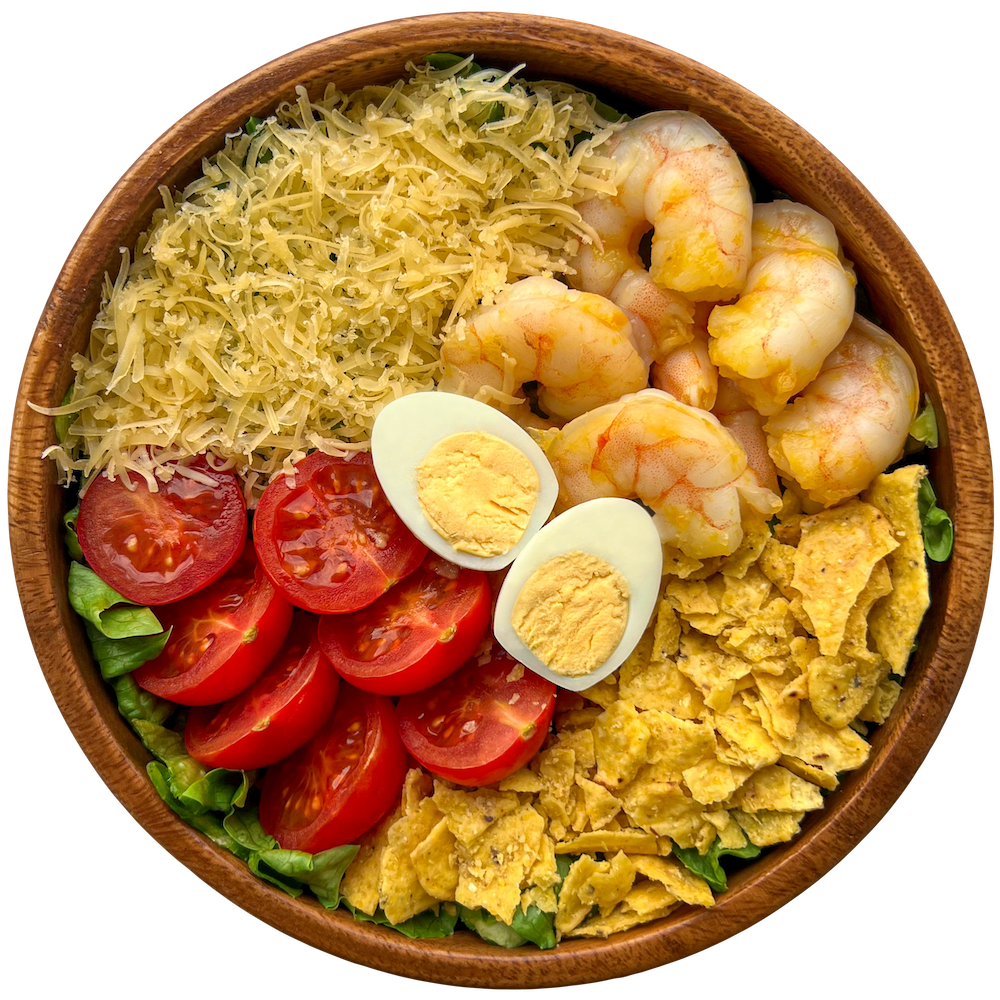 Цезарь-боул с креветками