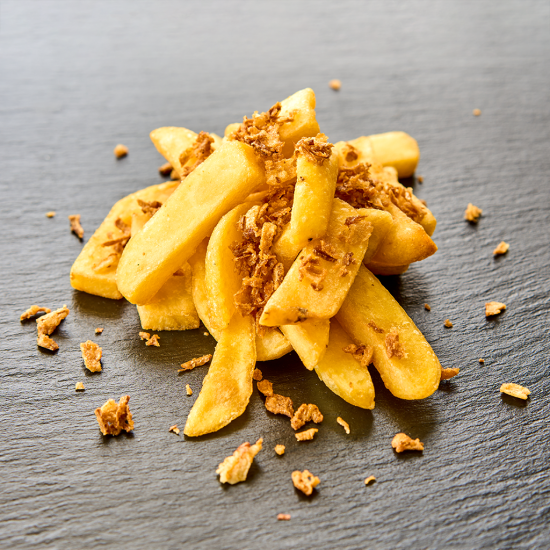 Картофель бельгийский с луком фри