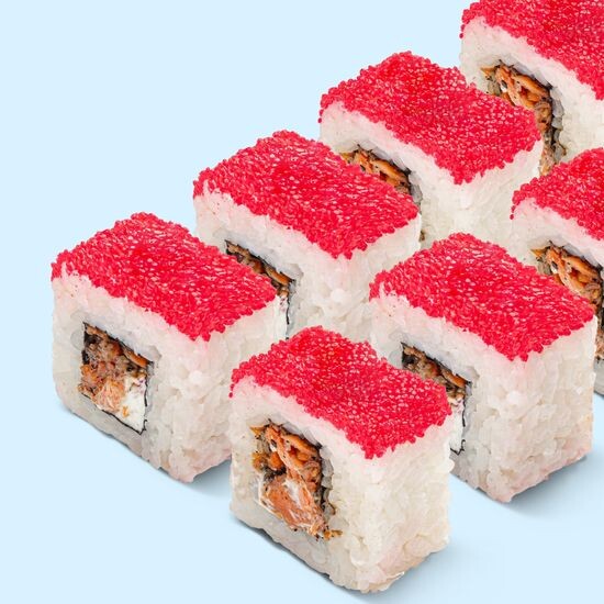 Лосось с тобико