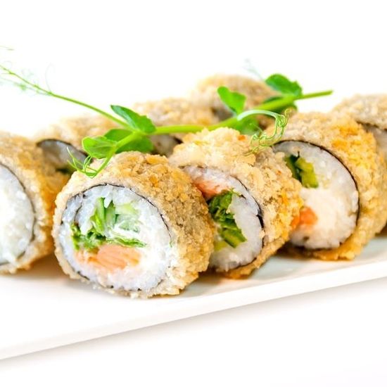 Темпура ролл с лососем
