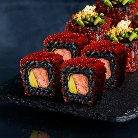 Блэк-ролл с золотом