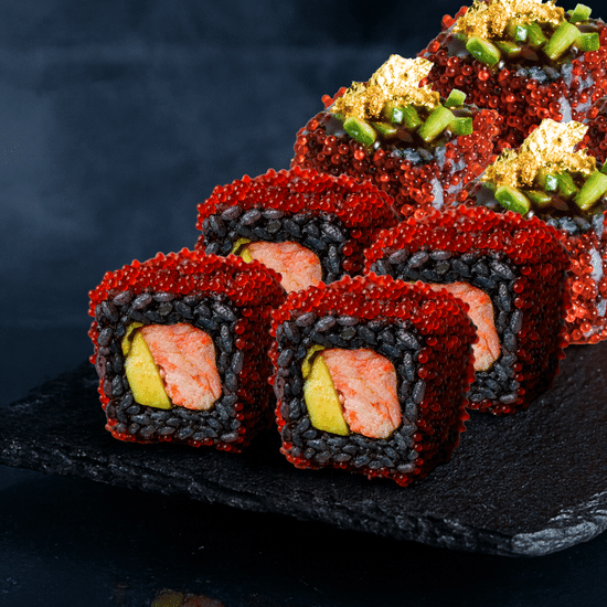 Блэк-ролл с золотом