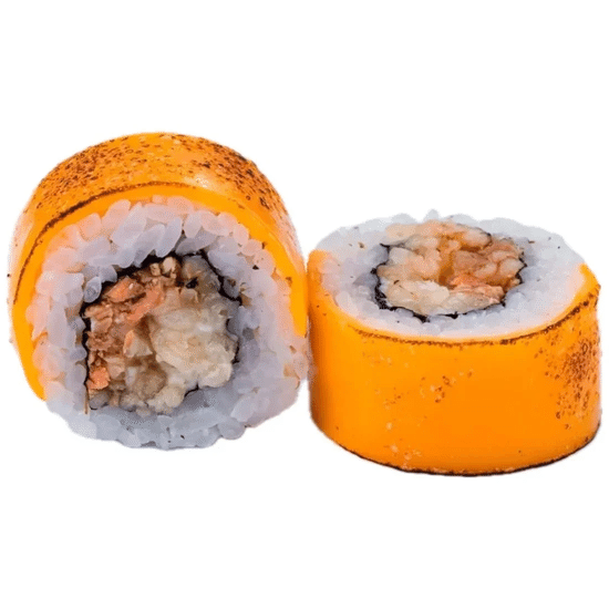 Ролл Криспи Чеддер с лососем  (4 шт)