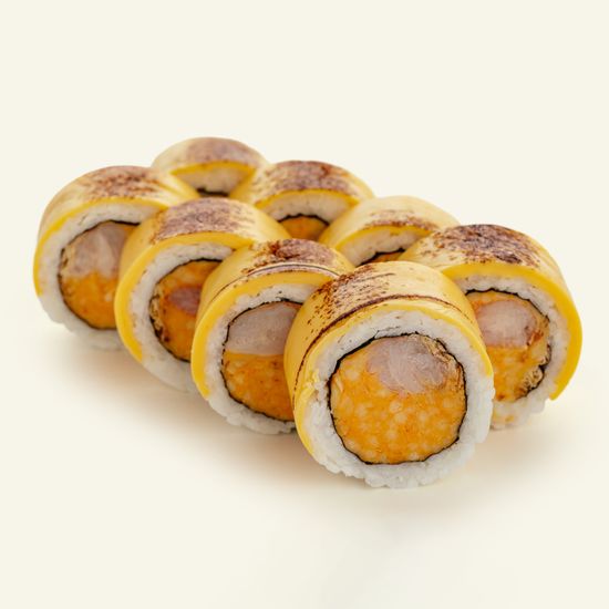 Ролл Криспи Чеддер с креветкой  (4 шт)