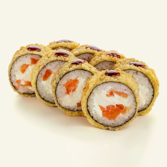 Темпура Копченый Лосось (8 шт)