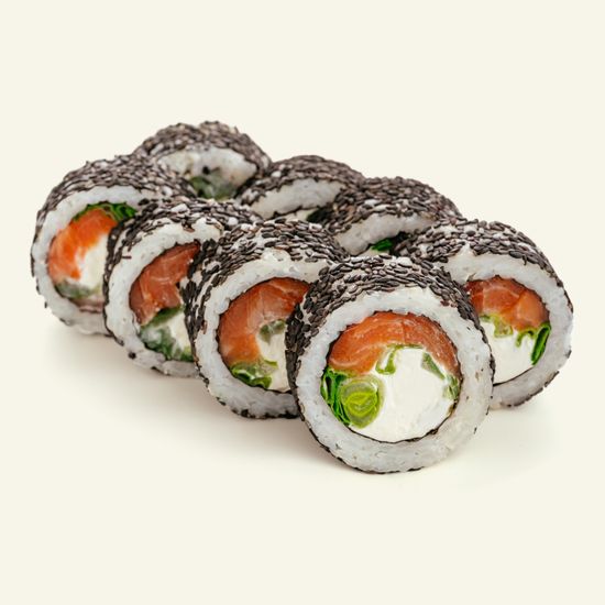 Ролл Урамак черный кунжут (8 шт)