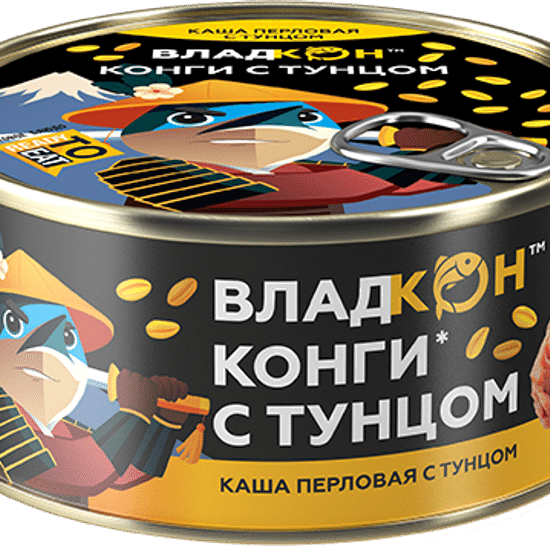 Каша перловая с тунцом «Владкон», 325 г