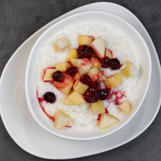 Завтрак «Каша рисовая на сливках с фруктами»
Описание