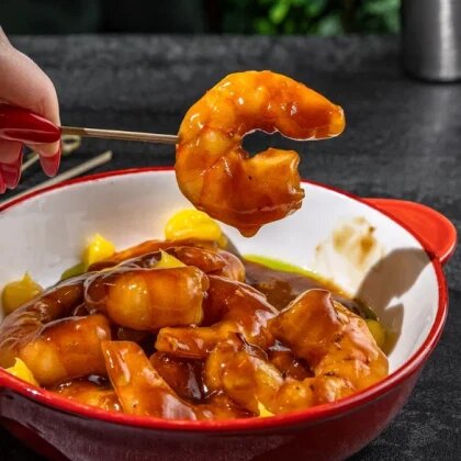 Креветки в соусе терияки