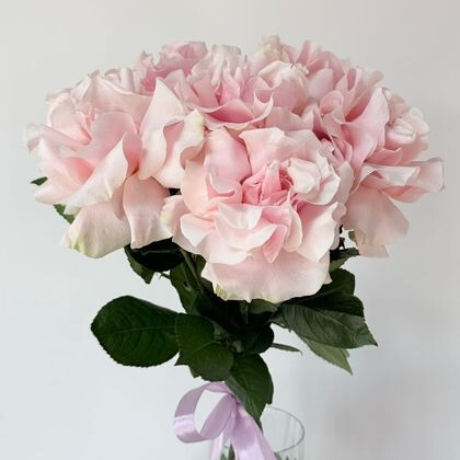 7 розовых французских роз