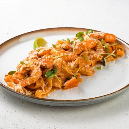 Фетучини с морепродуктами