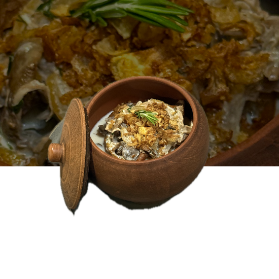 Чугунок с уткой и драниками