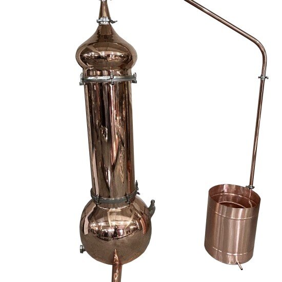 Медный аламбик 120 литров с колонной
