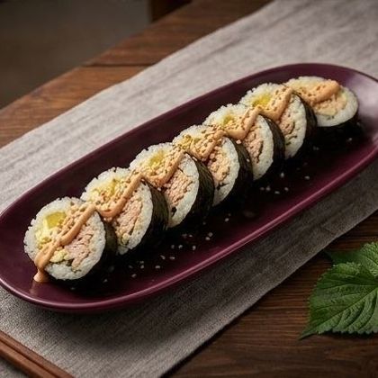 Кимпаб с тунцом и кимчи