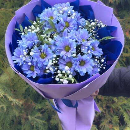 Букет «Лавандовый Комплимент Ромашка»
