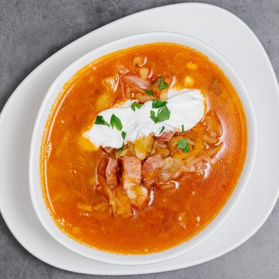 Суп Щи из свежей капусты с мясом