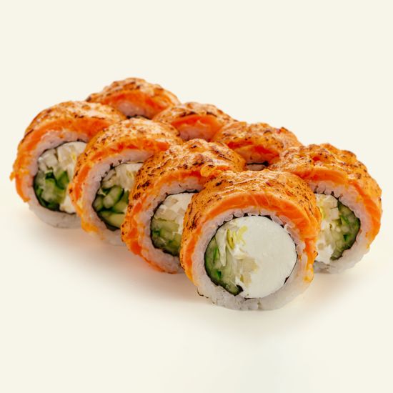 Опаленный ролл Острый Лосось