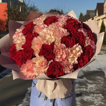 Букет «Микс 33 Французких Роз»