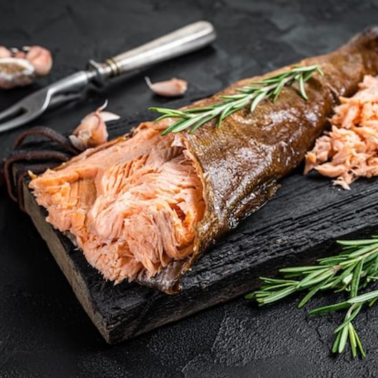 Форель горячего копчения