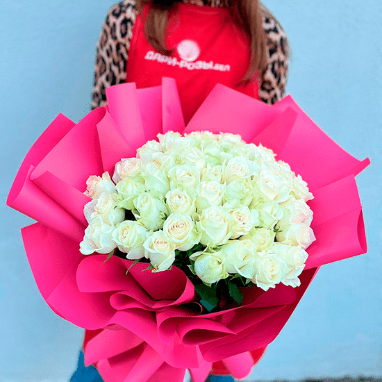 51 Аваланж роза 50 см с оформл.(м)