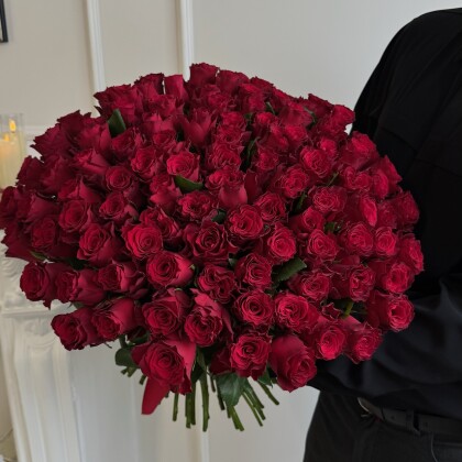 RHODOS красная роза Кения 60см