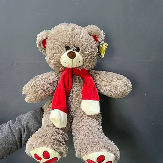 Медвежонок серый с бантом