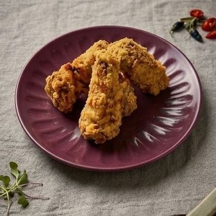 Классическая курица на кости и кимчи