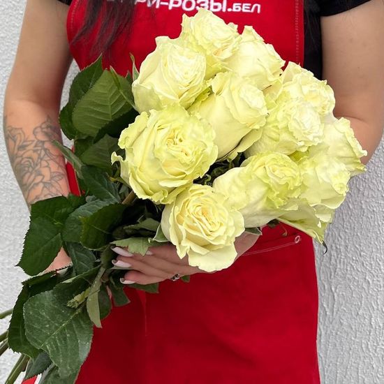 11 роз (белых 70 см Эквадор) в пачке (2) (2)