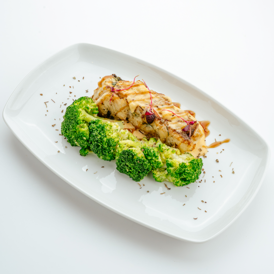 Филе судака с брокколи