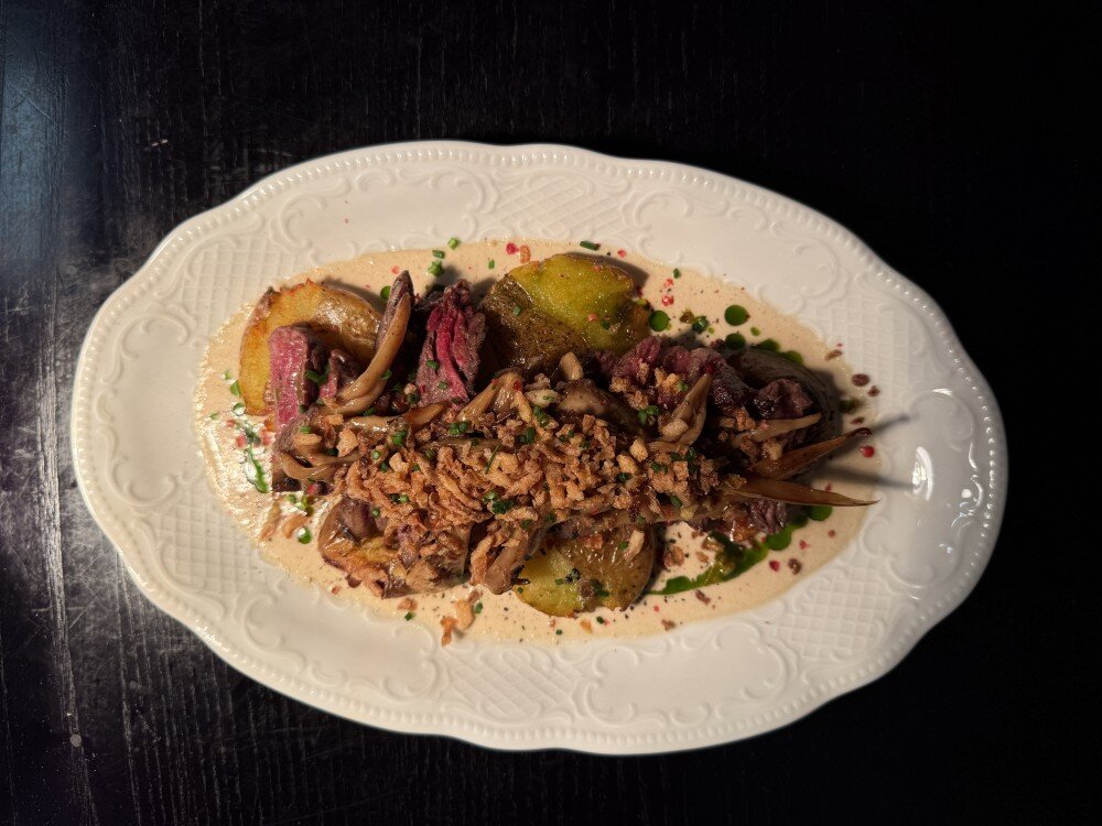 Скёрт стейк с перечным соусом Торрес