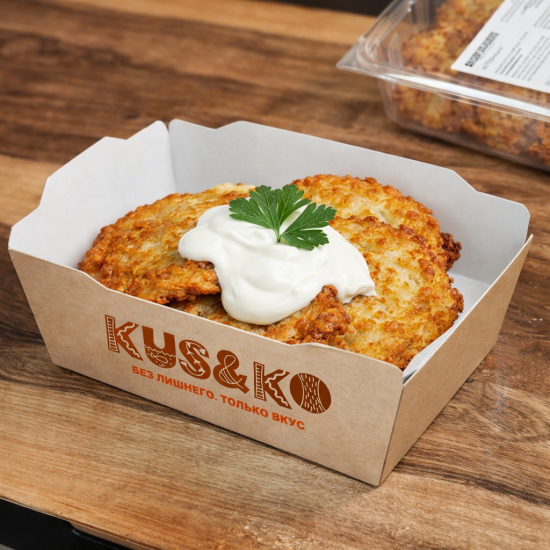 Драники со сметаной