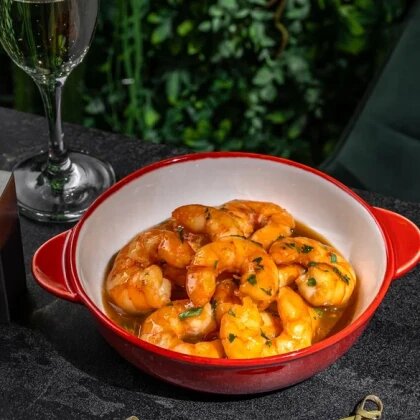 Креветки в соусе юдзу