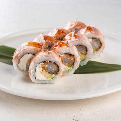 Креветка в беконе