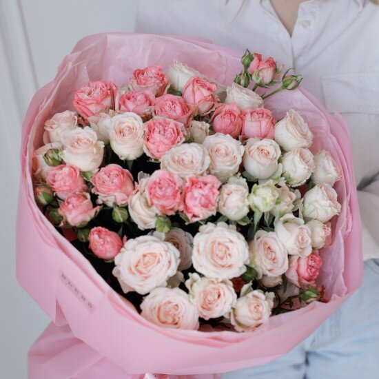 Микс 11 Пионовидных кустовых роз