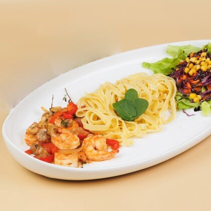 Тарелка шефа с креветками