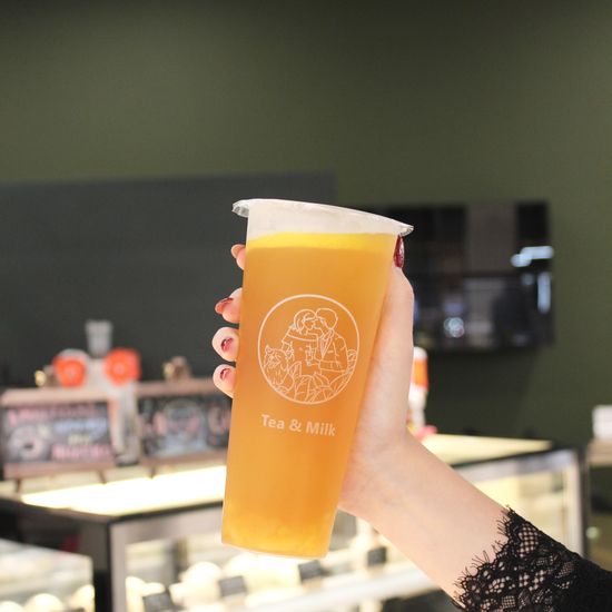 Персиковый зелёный чай