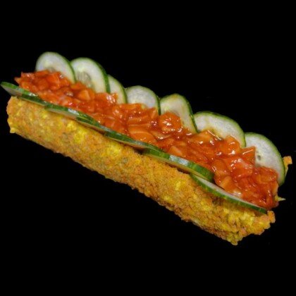 Ролл-дог с лососем терияки